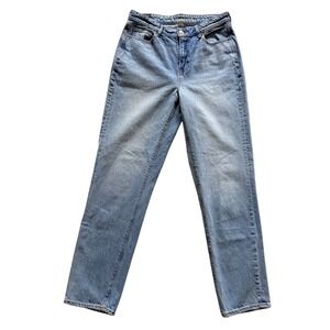 American Eagle Outfitters High-Rise Light Blue Mom Jeans